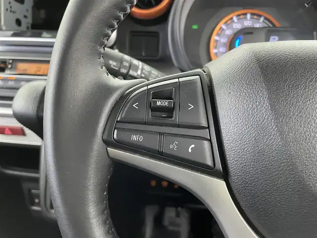 スズキ スペーシア ギア HYBRID XZ 大分県 2021(令3)年 6.7万km ブルーイッシュブラックパール3 デュアルセンサーブレーキサポート/レーンキープアシスト/アイドリングストップ/プッシュスタート/スマートキー/両側パワースライドドア/前席シートヒーター/オートライト/LEDヘッドライト/リアサーキュレーター/リアドアサンシェード/シートバックテーブル/純正フロアマット/保証書・取扱説明書