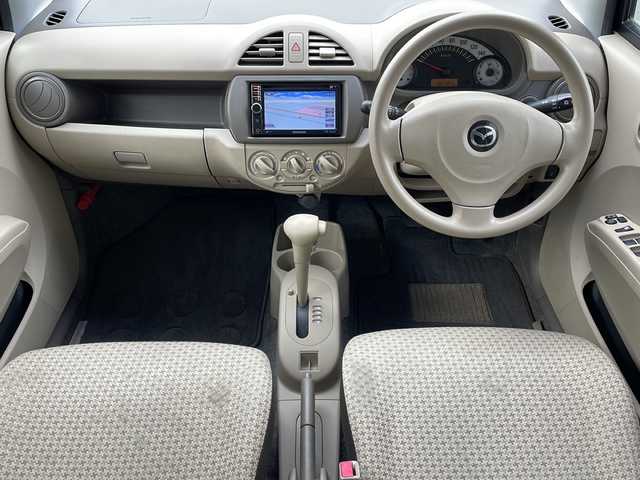 マツダ キャロル GS 4 道東・釧路十勝 2011(平23)年 10.3万km ブルーイッシュブラックパール3 ・ワンオーナー/・4WD/・社外SDナビ/【CD/DVD.ワンセグ】/・バックカメラ/・社外エンジンスターター/・運転席のみシートヒーター/・ハロゲンライト/・ヘッドライトレベライザー/・電格ミラー/・ドアバイザー/・スマートキー