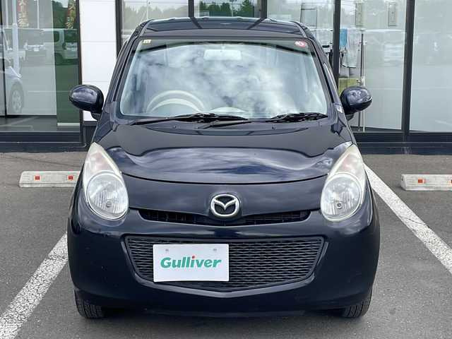 マツダ キャロル GS 4 道東・釧路十勝 2011(平23)年 10.3万km ブルーイッシュブラックパール3 ・ワンオーナー/・4WD/・社外SDナビ/【CD/DVD.ワンセグ】/・バックカメラ/・社外エンジンスターター/・運転席のみシートヒーター/・ハロゲンライト/・ヘッドライトレベライザー/・電格ミラー/・ドアバイザー/・スマートキー