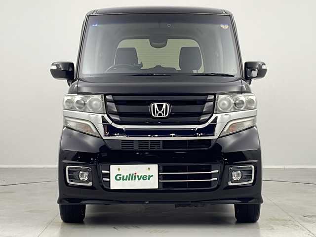 ホンダ Ｎ ＢＯＸ カスタム ターボ SSブラックSパッケージ 茨城県 2017(平29)年 6万km クリスタルブラックパール ナビ　フルセグＴＶ　バックモニター　シートヒーター　ＬＥＤライト　オートライト　ドライブレコーダー　片側電動スライドドア　ビルトインＥＴＣ　スマートキー　プッシュスタート　横滑り防止装置　禁煙車