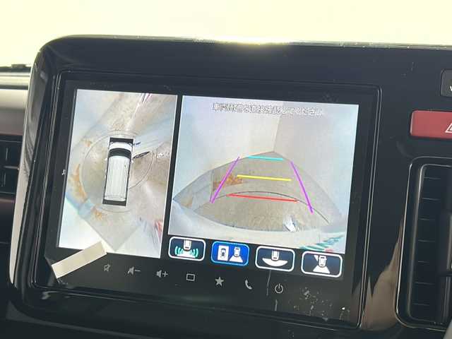 スズキ スペーシア カスタム HYBRID XS ターボ 広島県 2025(令7)年 0.1千km ピュアホワイトパール/ブラック2トーン 届出済未使用車/禁煙車/登録時9ｋｍ/インタークーラーターボ/スズキセーフティサポート/・デュアルセンサーブレーキサポートII/・先行車発進お知らせ/・標識認識機能/・ヘッドアップディスプレイ/・誤発進抑制機能/・ハイビームアシスト/・アダプティブクルーズコントロール/・車線維持支援機能/・車線逸脱抑制/・車線逸脱警報/・ふらつき警報/コーナーセンサー/全方位モニター付９型メモリーナビ/・フルセグ/Bluetooｔｈ/ＵＳＢ/スマホ連携/スズキコネクト対応通信機装着車/両側パワースライドドア/革巻きステアリング/ステアリングスイッチ/パドルシフト/オートライト/LEDヘッドライト/フォグランプ/ハーフレザーシート/シートヒーター/アイドリングストップ/スマートキー/プッシュスタート/スペアキー/純正15インチアルミホイール