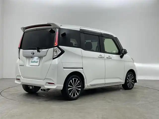 トヨタ ルーミー カスタムG－T 埼玉県 2021(令3)年 4万km パールホワイトⅢ スマートアシスト　社外９インチナビ　バックカメラ　ビルトインＥＴＣ　レーダークルーズコントロール　ミラー一体型ドラレコ　シートヒーター　ＨＤＭＩ　純正アルミホイール　オートハイビーム　ＬＥＤ　地デジ