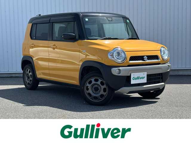 スズキ ハスラー G 滋賀県 2017(平29)年 9.1万km アクティブイエロー/ブラック2トーンルーフ 社外ナビ/・Bluetooth/・ワンセグ/・CD/DVD/バックカメラ/前席シートヒーター/シートリフター/電動格納ミラー/HIDオートライト/フォグライト/スマートキー/プッシュスタート/AW付スタッドレスタイヤ積載