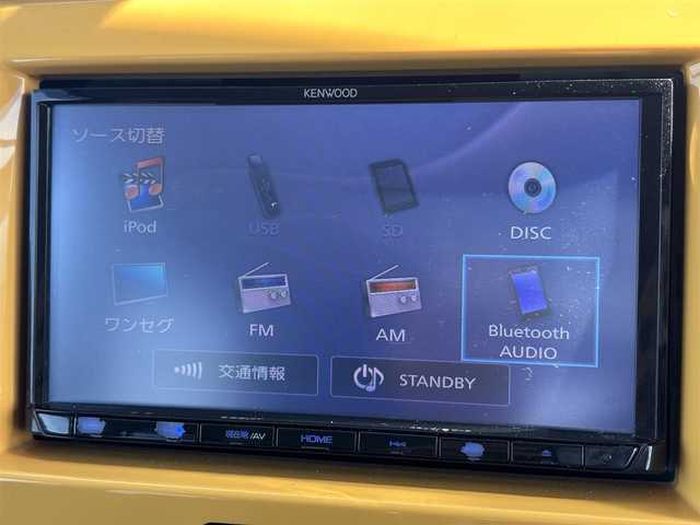 スズキ ハスラー G 滋賀県 2017(平29)年 9.1万km アクティブイエロー/ブラック2トーンルーフ 社外ナビ/・Bluetooth/・ワンセグ/・CD/DVD/バックカメラ/前席シートヒーター/シートリフター/電動格納ミラー/HIDオートライト/フォグライト/スマートキー/プッシュスタート/AW付スタッドレスタイヤ積載