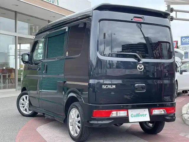 マツダ スクラム ワゴン PZターボ スペシャルパッケージ 香川県 2022(令4)年 0.9万km ブルーイッシュブラックパール3 4WD車/両側パワースライドドア/ハイルーフ/オートステップ/シートヒーター/革調シートカバー/キセノンヘッドライト/衝突被害軽減ブレーキ/レーンキープ/ETC