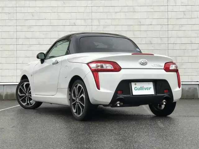 ダイハツ コペン ローブ 富山県 2017(平29)年 1.2万km パールホワイトⅢ ５速MT/カーオーディオ/シートヒーター/プッシュスタート/スマートキー/横滑り防止装置/純正AW/革巻きステアリング/LEDヘッドライト