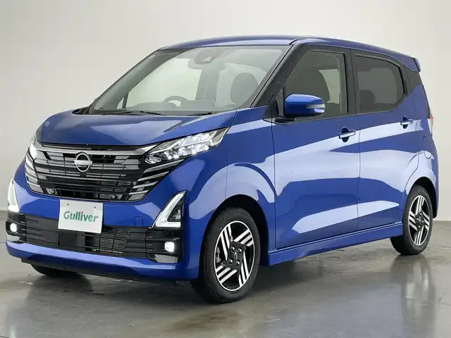 日産 デイズ HWS X プロパイロットED 愛知県 2024(令6)年 0.2万km オーシャンブルーP 純正９型ナビ　全方位カメラ　禁煙　プロパイロット　コーナーセンサー　ＬＥＤオートライト　フォグランプ　エマージェンシーブレーキ　衝突軽減　車線逸脱　追従クルコン　ハンドル支援　カープレイ対応　ＵＳＢ