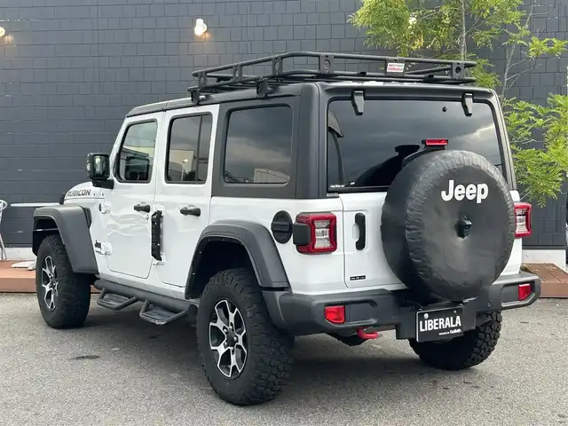 クライスラー・ジープ ラングラー アンリミテッド ルビコン 滋賀県 2022(令4)年 4.7万km 白 ワンオーナー/ブラックレザーシート／シートヒーター/ステアリングヒーター/純正ナビ/純正オーディオ（トランクアルパイン）/バックカメラ/フルセグテレビ/アイドリングストップ/クルーズコントロール/ETC