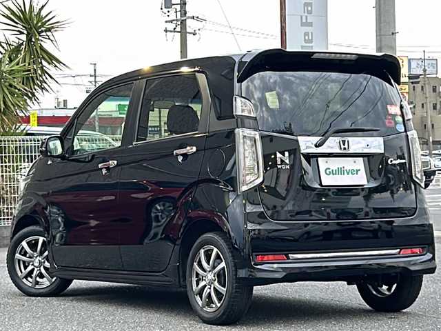 ホンダ Ｎ ＷＧＮ カスタム G Lパッケージ 岐阜県 2017(平29)年 3.6万km クリスタルブラックパール /ディーラー7インチSDナビ/(Bluetooth/フルセグTV/DVD)//バックカメラ//ドラレコ前後//ビルトインETC//クルーズコントロール//エマージェンシーストップシグナル//ステアリングスイッチ//プッシュスタート//スマートキー/(スペアキー×1)//2.5A USBアクセサリー×2//ハーフレザーシート//取説//保証書