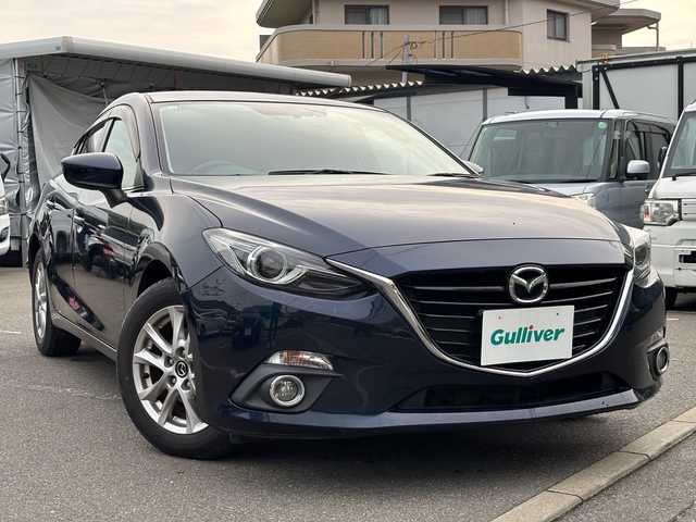 マツダ アクセラ スポーツ 15S 福岡県 2014(平26)年 7.6万km ディープクリスタルブルーマイカ 純正ナビ/（AM/FM/Bluetooth/ワンセグTV）/横滑り防止/ハンズフリー/オートライト/フォグランプ/ETC/ドライブレコーダー/純正アルミホイール/純正フロアマット/プッシュスタート/電格ミラー/保証書/取扱説明書