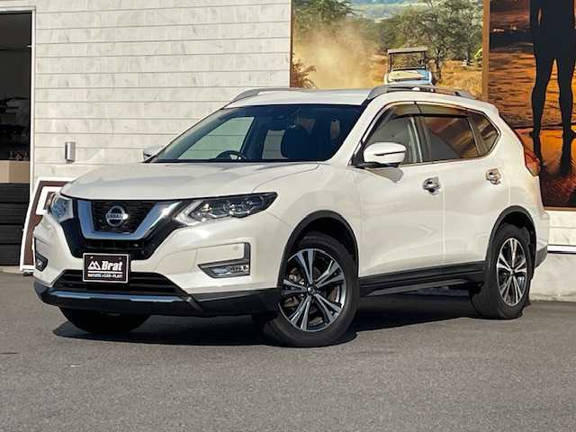 日産 エクストレイル 20X 愛知県 2018(平30)年 6.9万km ブリリアントホワイトパール アラウンドビューモニター/デジタルインナーミラー/ＥＴＣ/純正ナビ・フルセグＴＶ/純正１８インチアルミホイール/純正フロアマット/純正ドアバイザー/電動リアゲート/横滑り防止装置/ダウンヒルアシストコントロール　/スマートキー