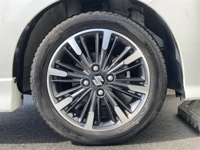 スズキ スペーシア カスタム HYBRID XS 静岡県 2019(平31)年 5.7万km ピュアホワイトP スズキセーフティサポート/社外メモリーナビ(MDV-Z704W)/　AM FM CD DVD Bluetooth USB SD/フルセグTV/ビルトインETC/LEDオートヘッドランプ/リアクリアランスソナー/ハーフレザーシート/シートヒーター(運転席)/両側パワースライドドア/純正15インチアルミホイール/スマートキー2本/リアサンシェード/後席7インチモニター/バックモニター/前後方ドライブレコーダー