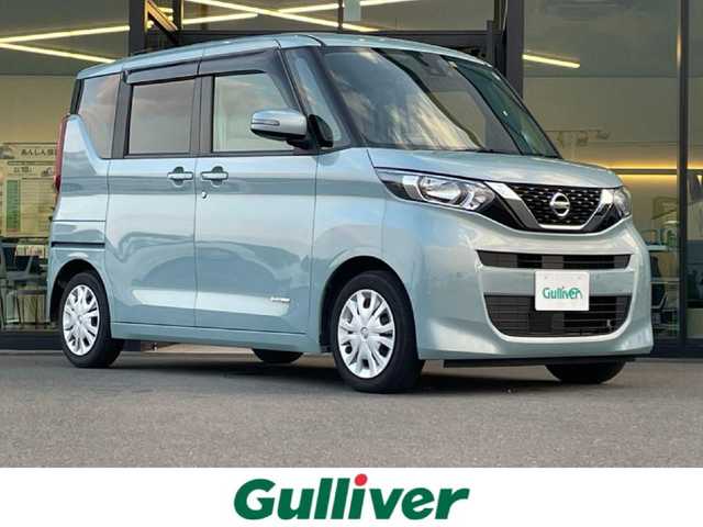 日産 ルークス X 東京都 2020(令2)年 2.7万km ソーダブルーM エマ―ジェンシーブレーキ/インテリジェントクリアランスソナー/踏み間違い防止装置/純正9インチナビ/CD/DVD/BT/AM/FM/USB/アラウンドビューモニター/ハンズフリーパワースライド/純正ドライブレコーダー/背面テーブル/USBポート