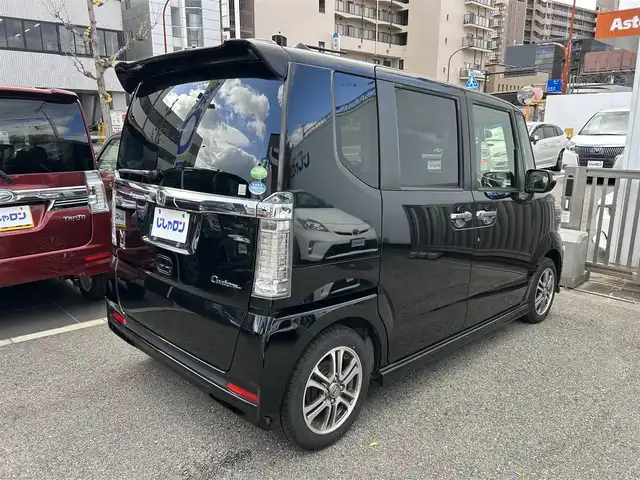 ホンダ Ｎ ＢＯＸ カスタム G Lパッケージ 兵庫県 2015(平27)年 5.9万km スマートブラック (株)IDOMが運営する【じしゃロン西宮店】の自社ローン対象車両になります。こちらは現金ご利用時の価格です。自社ローンご希望の方は別途その旨お申付け下さい。/＊社外ナビ/＊フルセグテレビ/＊バックカメラ/＊片側パワースライドドア/＊CTBA/＊プッシュスタート