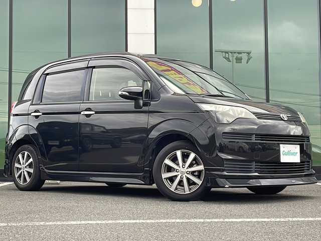 トヨタ スペイド F 福岡県 2015(平27)年 13.1万km ブラック 純正7型メモリナビ（NSZT-W64）/フルセグTV/Bluetooth/CD/DVD/モデリスタエアロ/片側パワースライドドア/チップアップシート/純正15インチアルミホイール/純正フロアマット/純正ドアバイザー/スマートキー/スペアキー1本/プッシュスタート