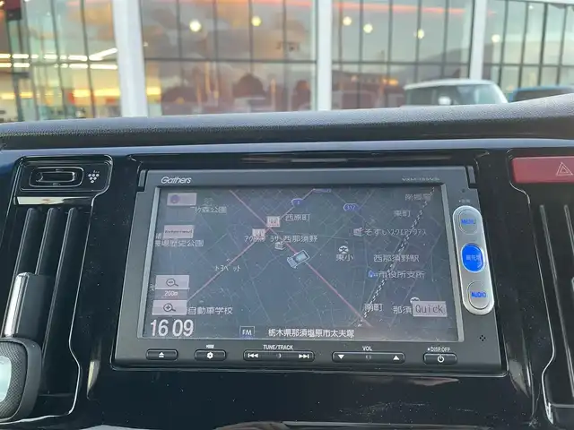 ホンダ Ｎ ＷＧＮ カスタム G Aパッケージ 栃木県 2014(平26)年 7.5万km プレミアムゴールドパープルパール 純正ナビ/-(TV/BT/FM/AM/iPod/VTR/AUX)/バックカメラ/前後ドライブレコーダー/衝突軽減/LEDヘッドライト/ハーフレザーシート/純正１４インチアルミホイール/プシュスタート/ステアリングリモコン/横滑り防止装置/オートライト/ドアバイザー/電動格納ミラー/パワーウィンドウ