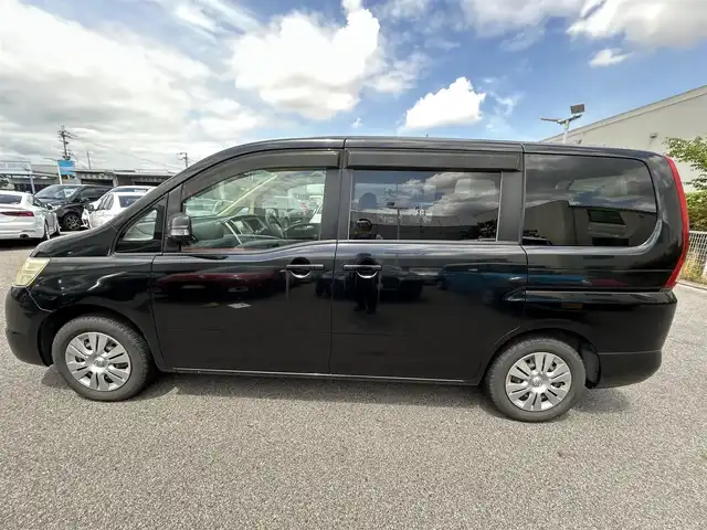 日産 セレナ 20S 滋賀県 2008(平20)年 15.1万km 黒 ・DVD再生機能付きカロッツェリア製ナビ/・フリップダウンリヤモニター/・サマータイヤ付き純正アルミホイール/・プラズマクラスター付空気清浄機