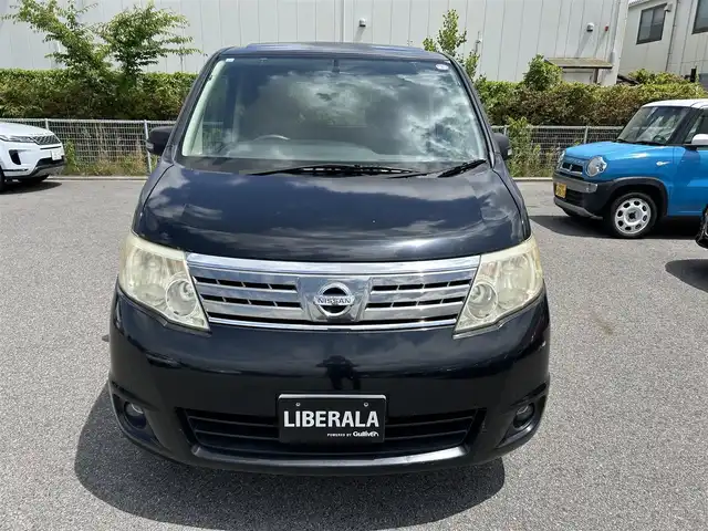 日産 セレナ 20S 滋賀県 2008(平20)年 15.1万km 黒 ・DVD再生機能付きカロッツェリア製ナビ/・フリップダウンリヤモニター/・サマータイヤ付き純正アルミホイール/・プラズマクラスター付空気清浄機