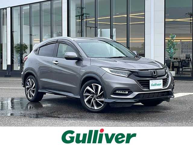ホンダ ヴェゼル ツーリング・ホンダセンシング 新潟県 2019(平31)年 5.3万km スーパープラチナグレーメタリック 純正ナビ/（BT/FM/AM/フルセグTV)/バックカメラ/ハーフレザーシート/シートヒーター/ステアリングスイッチ/パドルシフト/前後ドライブレコーダー/ルーフレール/ワイパーデアイサー/電格ミラー/ウィンカーミラー/純正18インチアルミホイール/ビルトインETC