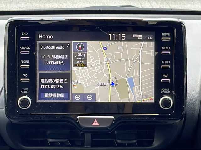 トヨタ ヤリス G 静岡県 2023(令5)年 1.6万km ブラック ディスプレイオーディオナビ/Bluetooth/バックカメラ/セーフティセンス/前車追従クルーズコントロール/オートハイビーム/レーンキープアシスト/オートエアコン/スマートキー/ETC/保証書/取説