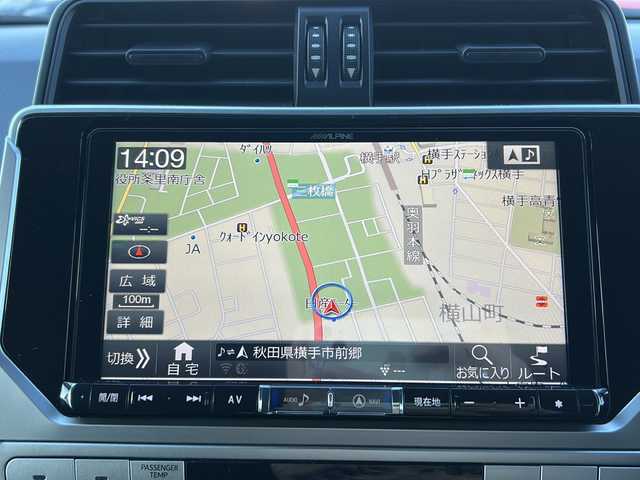 トヨタ ランドクルーザー プラド TX 秋田県 2020(令2)年 5.9万km ブラック 社外メモリナビ/社外CD、DVD、BT、TV/バックカメラ/純正17インチAW/ETC/保証書、取説/４WD