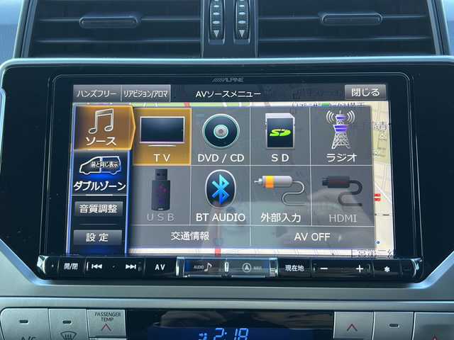 トヨタ ランドクルーザー プラド TX 秋田県 2020(令2)年 5.9万km ブラック 社外メモリナビ/社外CD、DVD、BT、TV/バックカメラ/純正17インチAW/ETC/保証書、取説/４WD