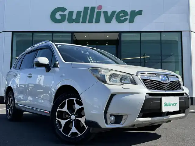 スバル フォレスター 2．0XT アイサイト 栃木県 2014(平26)年 11万km サテンホワイトパール 車検期限令和9年6月23日まで/サンルーフ/社外ナビ/Bluetoothオーディオ/DVD再生機能/フルセグTV走行中視聴可能/バックカメラ/アイサイト/レーダークルーズコントロール/パワーバックドア/ハーフレザーシート/パワーシート/シートヒーター/純正18インチAW/スマートキー×2