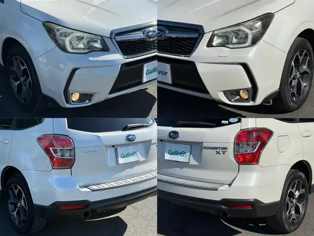 スバル フォレスター 2．0XT アイサイト 栃木県 2014(平26)年 11万km サテンホワイトパール 車検期限令和9年6月23日まで/サンルーフ/社外ナビ/Bluetoothオーディオ/DVD再生機能/フルセグTV走行中視聴可能/バックカメラ/アイサイト/レーダークルーズコントロール/パワーバックドア/ハーフレザーシート/パワーシート/シートヒーター/純正18インチAW/スマートキー×2