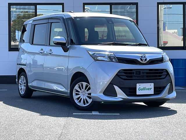 トヨタ タンク G S 山口県 2017(平29)年 8.5万km ブライトシルバーM 純正SDナビ【NSCP-W64】/　 Bluetooth CD/AM・FM/純正ワンセグTV/両側パワースライドドア/バックカメラ/ETC/スマートキー/プッシュスタート/スペアキー1本/純正フロアマット/パーキングアシスト/アイドリングストップ/衝突軽減システム