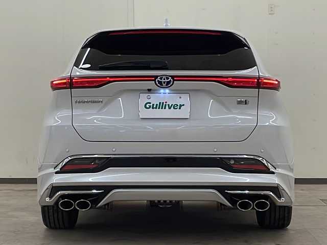 トヨタ ハリアー ハイブリッド Z レザーパッケージ 道央・札幌 2023(令5)年 2.7万km プラチナホワイトパールマイカ /純正ナビ（TV＆BT＆USB＆miacast）//全方位カメラ//寒冷地仕様//革シート//JBL//トヨタセーフティセンス//レーンキープアシスト//レーダークルーズコントロール//衝突被害軽減ブレーキ//ブラインドスポットモニター//クリアランスソナー//レーントレーシングアシスト//リアクロストラフィックアラート//ヘッドアップディスプレイ//ロードサインアシスト//先行車発進告知//オートマチックハイビーム//リアフォグランプ//パワーバックドア//ステアリングヒーター//シートヒーター//エアシート//ビルトインETC2.0//ドアミラーヒーター//LEDヘッドライト//LEDフォグランプ//純正前後ドライブレコーダー//デジタルインナーミラー//モデリスタエアロ//冬タイヤ社外AW積み込み
