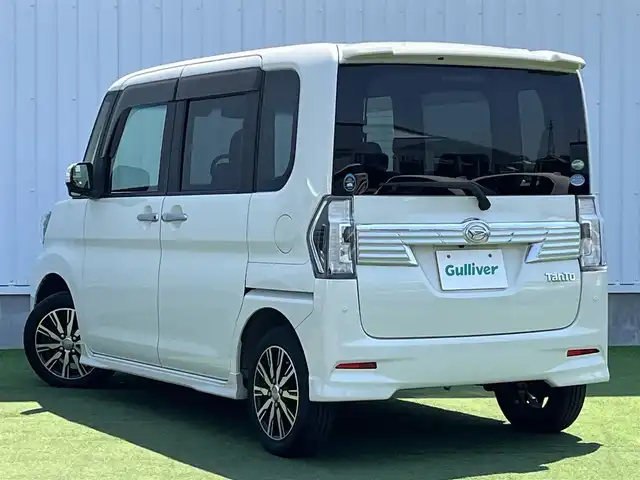 ダイハツ タント カスタム X トップED SAⅡ 香川県 2017(平29)年 10.9万km パールホワイトⅢ 登録時走行距離：108260km/エクリプスSDナビ/　CD DVD BT フルセグTV/バックカメラ/スマートアシスト/横滑り防止装置/アイドリングストップ/ハーフレザーシート/ETC/ISOFIX/ロールサンシェード/ステアリングスイッチ/プッシュスタート/スマートキー