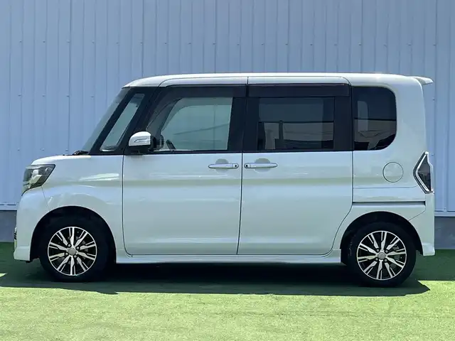 ダイハツ タント カスタム X トップED SAⅡ 香川県 2017(平29)年 10.9万km パールホワイトⅢ 登録時走行距離：108260km/エクリプスSDナビ/　CD DVD BT フルセグTV/バックカメラ/スマートアシスト/横滑り防止装置/アイドリングストップ/ハーフレザーシート/ETC/ISOFIX/ロールサンシェード/ステアリングスイッチ/プッシュスタート/スマートキー