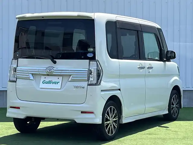 ダイハツ タント カスタム X トップED SAⅡ 香川県 2017(平29)年 10.9万km パールホワイトⅢ 登録時走行距離：108260km/エクリプスSDナビ/　CD DVD BT フルセグTV/バックカメラ/スマートアシスト/横滑り防止装置/アイドリングストップ/ハーフレザーシート/ETC/ISOFIX/ロールサンシェード/ステアリングスイッチ/プッシュスタート/スマートキー