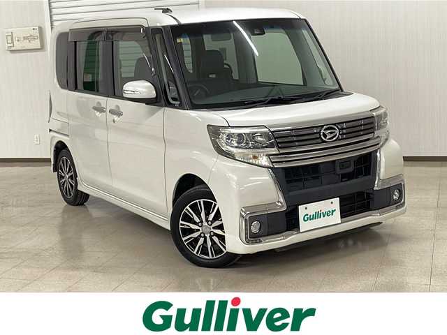 ダイハツ タント カスタム X トップED SAⅡ 熊本県 2017(平29)年 10.9万km パールホワイトⅢ エクリプスSDナビ/　CD DVD BT フルセグTV/バックカメラ/スマートアシスト/横滑り防止装置/アイドリングストップ/ハーフレザーシート/ETC/ISOFIX/ロールサンシェード/ステアリングスイッチ/プッシュスタート/スマートキー