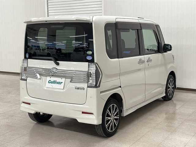 ダイハツ タント カスタム X トップED SAⅡ 熊本県 2017(平29)年 10.9万km パールホワイトⅢ エクリプスSDナビ/　CD DVD BT フルセグTV/バックカメラ/スマートアシスト/横滑り防止装置/アイドリングストップ/ハーフレザーシート/ETC/ISOFIX/ロールサンシェード/ステアリングスイッチ/プッシュスタート/スマートキー