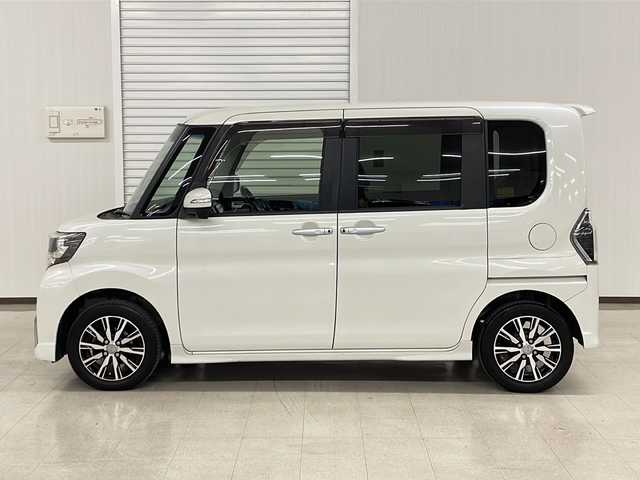 ダイハツ タント カスタム X トップED SAⅡ 熊本県 2017(平29)年 10.9万km パールホワイトⅢ エクリプスSDナビ/　CD DVD BT フルセグTV/バックカメラ/スマートアシスト/横滑り防止装置/アイドリングストップ/ハーフレザーシート/ETC/ISOFIX/ロールサンシェード/ステアリングスイッチ/プッシュスタート/スマートキー