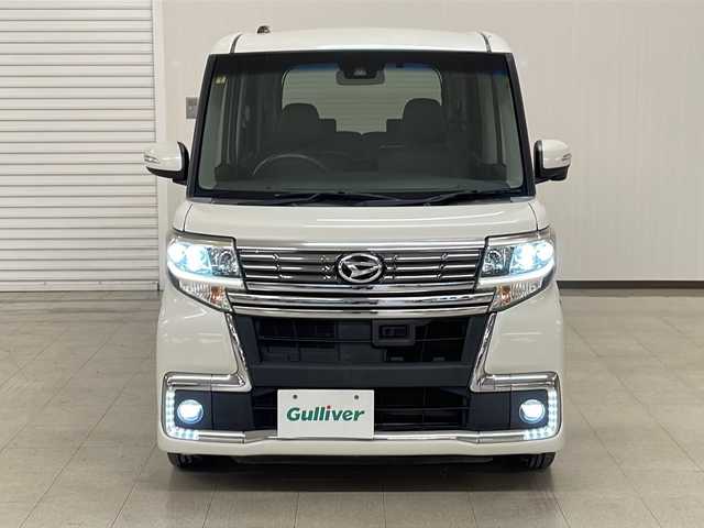 ダイハツ タント カスタム X トップED SAⅡ 熊本県 2017(平29)年 10.9万km パールホワイトⅢ エクリプスSDナビ/　CD DVD BT フルセグTV/バックカメラ/スマートアシスト/横滑り防止装置/アイドリングストップ/ハーフレザーシート/ETC/ISOFIX/ロールサンシェード/ステアリングスイッチ/プッシュスタート/スマートキー