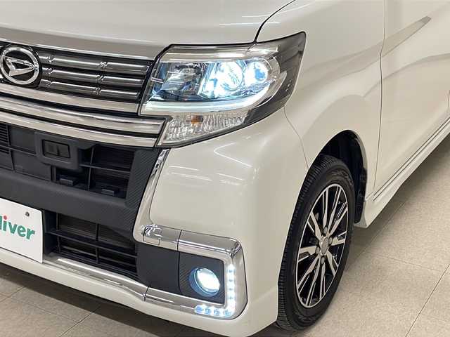 ダイハツ タント カスタム X トップED SAⅡ 熊本県 2017(平29)年 10.9万km パールホワイトⅢ エクリプスSDナビ/　CD DVD BT フルセグTV/バックカメラ/スマートアシスト/横滑り防止装置/アイドリングストップ/ハーフレザーシート/ETC/ISOFIX/ロールサンシェード/ステアリングスイッチ/プッシュスタート/スマートキー