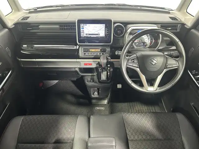 スズキ スペーシア カスタム HYBRID XS 大阪府 2018(平30)年 6.2万km ピュアホワイトP 社外ナビＴＶ　衝突軽減　両側パワスラ　ＥＴＣ　シートヒーター　クリアランスソナー　レーンアシスト　アイドリングストップ　オートライト　ＬＥＤヘッドライト　スマートキー　オートエアコン　フォグランプ