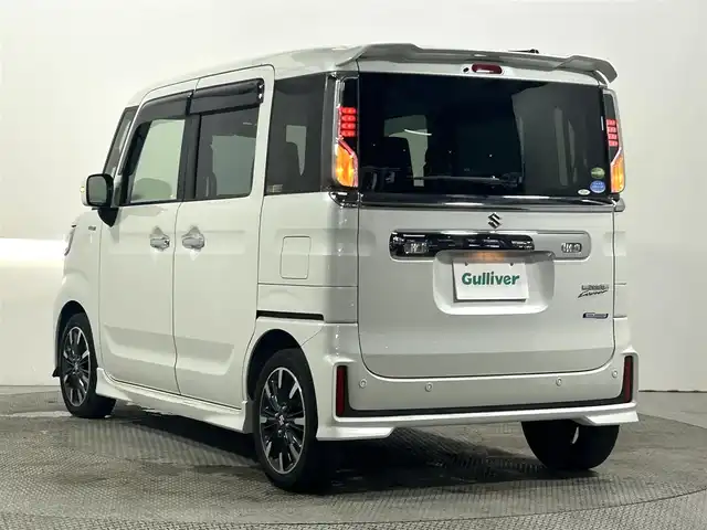 スズキ スペーシア カスタム HYBRID XS 大阪府 2018(平30)年 6.2万km ピュアホワイトP 社外ナビＴＶ　衝突軽減　両側パワスラ　ＥＴＣ　シートヒーター　クリアランスソナー　レーンアシスト　アイドリングストップ　オートライト　ＬＥＤヘッドライト　スマートキー　オートエアコン　フォグランプ