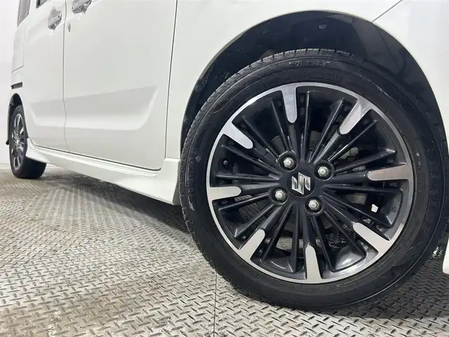 スズキ スペーシア カスタム HYBRID XS 大阪府 2018(平30)年 6.2万km ピュアホワイトP 社外ナビＴＶ　衝突軽減　両側パワスラ　ＥＴＣ　シートヒーター　クリアランスソナー　レーンアシスト　アイドリングストップ　オートライト　ＬＥＤヘッドライト　スマートキー　オートエアコン　フォグランプ