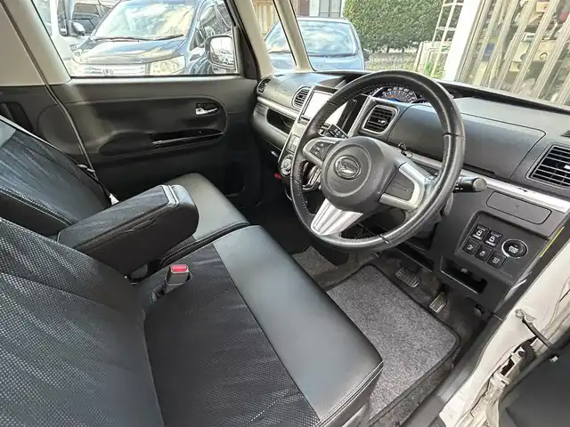 ダイハツ タント カスタム RS SA 宮崎県 2015(平27)年 9.5万km パールホワイトⅢ /ナビ(MDV-D502BT)//TV/CD/DVD/Bluetooth//ETC//バックカメラ//両側パワースライドドア//社外フロアマット//純正アルミホイール//ドアバイザー//電格ウィンカーミラー//オートライト