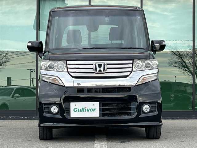 ホンダ Ｎ ＢＯＸ カスタム G Lパッケージ 和歌山県 2013(平25)年 10.1万km クリスタルブラックパール 社外ナビ/フルセグTV/CD/DVD/片側パワースライドドア/社外ドライブレコーダー/横滑り防止装置/電動格納ミラー/ECON/HID/フォグランプ/オートライト