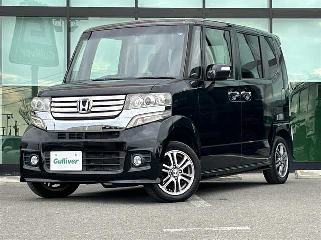 ホンダ Ｎ ＢＯＸ カスタム G Lパッケージ 和歌山県 2013(平25)年 10.1万km クリスタルブラックパール 社外ナビ/フルセグTV/CD/DVD/片側パワースライドドア/社外ドライブレコーダー/横滑り防止装置/電動格納ミラー/ECON/HID/フォグランプ/オートライト