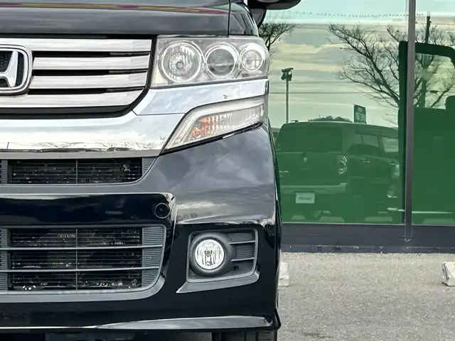 ホンダ Ｎ ＢＯＸ カスタム G Lパッケージ 和歌山県 2013(平25)年 10.1万km クリスタルブラックパール 社外ナビ/フルセグTV/CD/DVD/片側パワースライドドア/社外ドライブレコーダー/横滑り防止装置/電動格納ミラー/ECON/HID/フォグランプ/オートライト