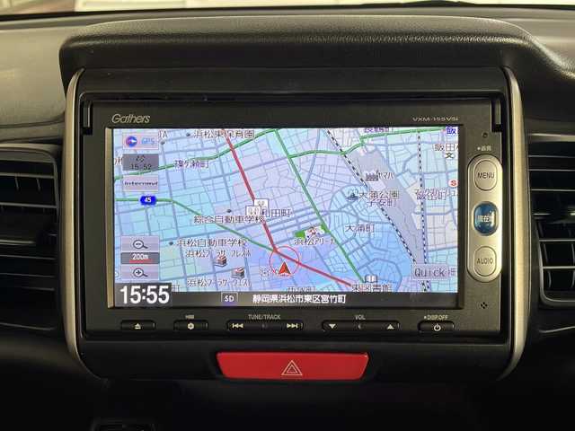 ホンダ Ｎ ＢＯＸ G SSパッケージ 静岡県 2015(平27)年 6.4万km プレミアムブロンズパール 純正ナビ/AM/FM/CD/DVD/USB/ipod/SD/Bluetooth/ワンセグTV/VTR/AUX/主要装備/・純正ナビ　/・バックカメラ　/・ドライブレコーダー　/・両側パワースライドドア　/・アイドリングストップ　/・スマートキー　/・シティーブレーキ　/・ワンオーナー　/・衝突軽減システム　/・横滑り防止装置　/・ステアリングリモコン/・取扱説明書/・保証書/・カーテンエアバック/・純正アルミホイール/・純正フロアマット