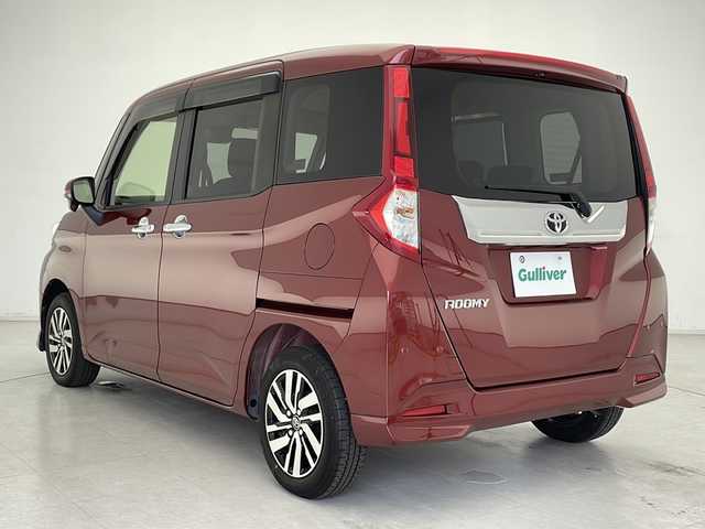 トヨタ ルーミー カスタムG 千葉県 2019(令1)年 5.5万km ファイアークォーツレッドM 社外ナビ/　CD/DVD/TV/Bluetooth/トヨタセーフティセンス/クルーズコントロール/車線逸脱警報/衝突軽減ブレーキ/クリアランスソナー/先行車発進警報/オートハイビーム/両側パワースライド/LEDライト/フォグライト/電動格納ミラー/ロールサンシェード/フロアマット/ドアバイザー