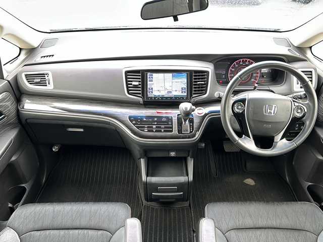 ホンダ オデッセイ アブソルート 三重県 2014(平26)年 10.3万km プレミアムヴィーナスブラックP ワンオーナー/クルーズコントロール/Gathersナビ（VXM-145VFEI）/Bluetooth/CD/DVD/FM/AM/片側パワースライドドア/バックカメラ/ETC/ハーフレザーシート/純正17インチアルミホイール/保証書/取扱説明書/スペアキー