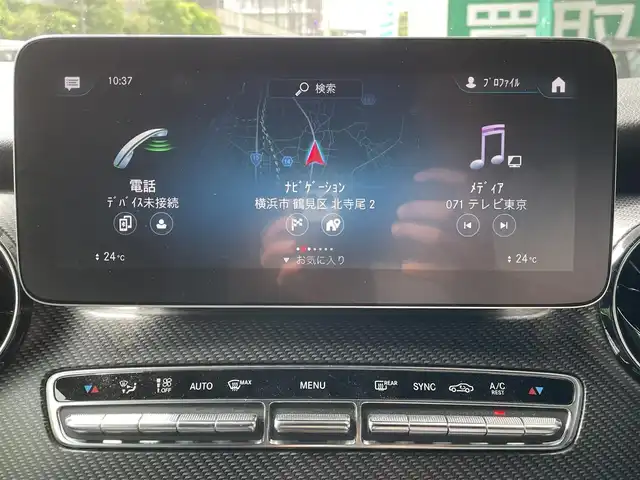 メルセデス・ベンツ Ｖ２２０ d AVG ロング AMGライン 神奈川県 2022(令4)年 2.7万km カバンサイトブルー ワンオーナー/純正メモリナビ/フルセグテレビ/バックカメラ/アラウンドビューモニター/ETC2.0/前後ドライブレコーダー/Burmesterサウンドシステム/carrozzeriaフリップダウンモニター/ダブルサンルーフ/ALPINEデジタルインナーミラー/両側パワースライドドア/ルーフレール/本革レザーシート（黒）/シートヒーター/アクティブブレーキアシスト/ブラインドスポットアシスト/アテンションアシスト/レーンキープアシスト/純正フロアマット/プッシュスタート/スペアキーあり/保証書あり/取扱説明書あり