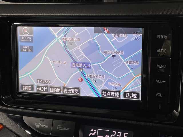 トヨタ アクア X－URBAN 福岡県 2015(平27)年 14.3万km コバルトブルーメタリック 禁煙車純正SDナビ(フルセグTV/DVD/CD/BT)バックモニターETC前方ドラレコスマートキープッシュスタートLEDヘッドライトフロントフォグ電格ミラー